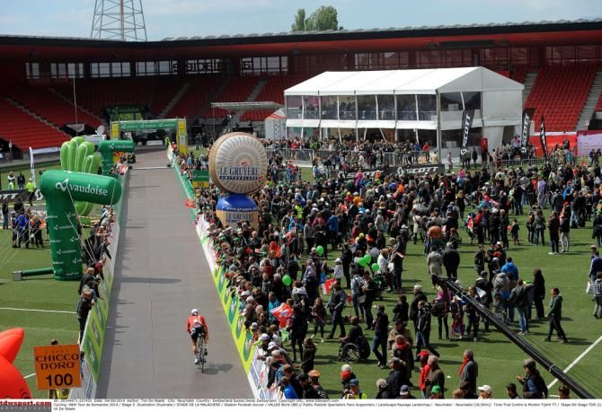 The final meters of the 2014 Tour de Romandie