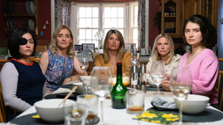 Sarah Greene, Anne-Marie Duff, Sharon Horgan, Eva Birthistle and Eve Hewson in Bad Sisters