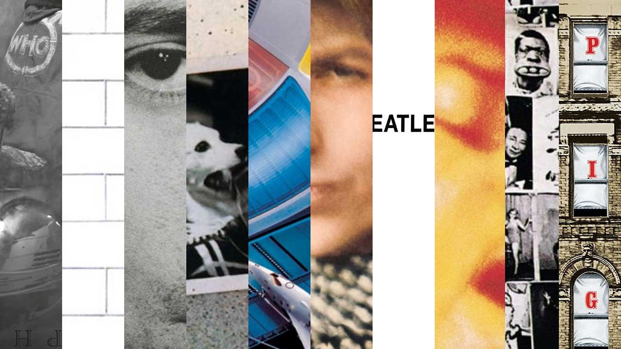Montage of classic double album covers