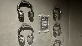 Kitchen Theory headphones on a wall