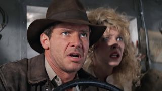 Harrison Ford and Kate Capshaw in Indiana Jones and the Temple of Doom