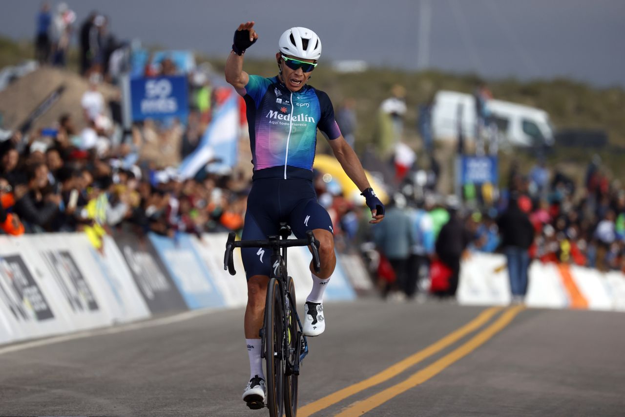 Vuelta a San Juan 2023 - 39th Edition - 5th stage Chimbas - Alto Colorado 173,7 km - 27/01/2023 - Miguel Angel Lopez (COL - Team Medellin - EPM) - photo Roberto Bettini/SprintCyclingAgency&Acirc;&copy;2023