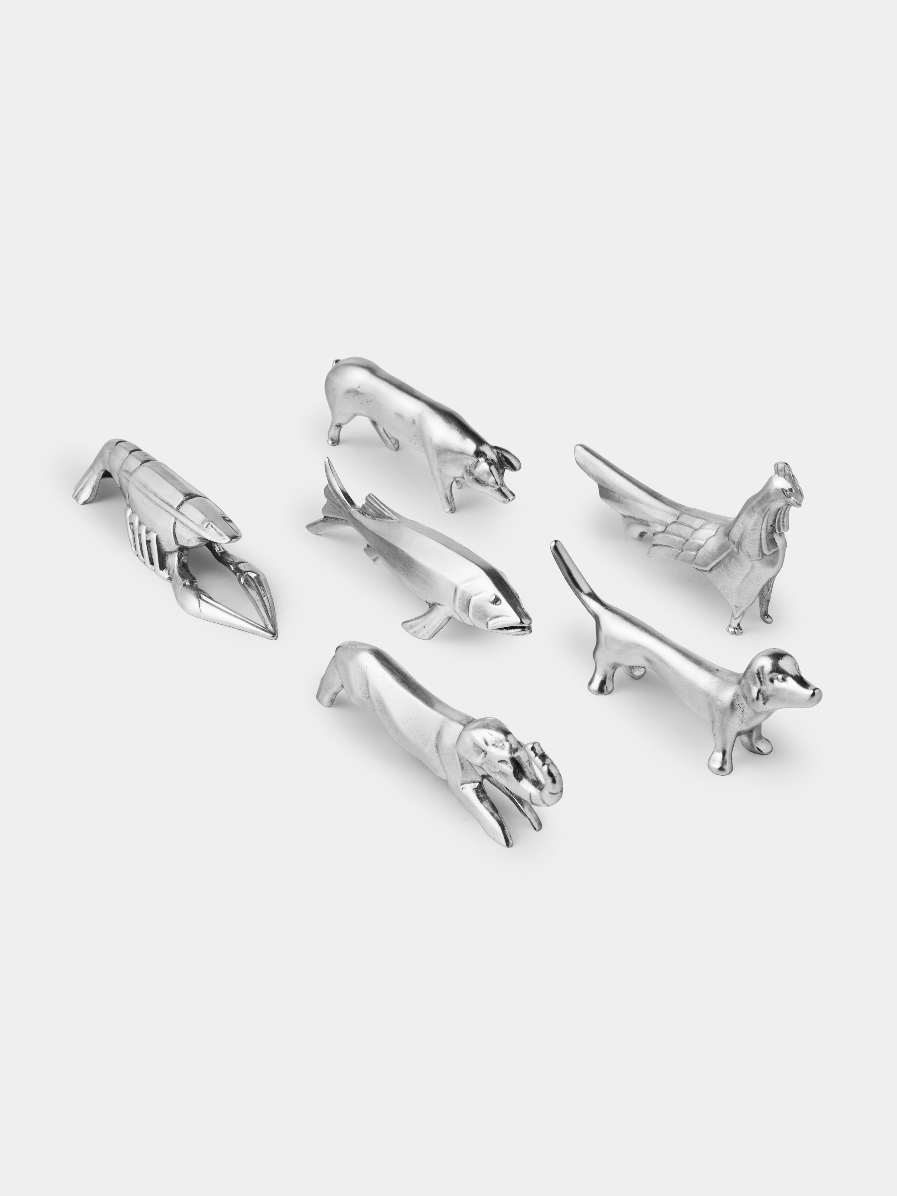 Animal Pewter Knife Rests (set of 6)
