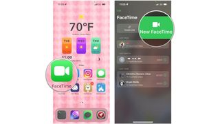 Steps to Make new FaceTime call: Launch FaceTime, tap New FaceTime