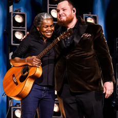 Tracy Chapman and Luke Combs perform onstage during the 66th GRAMMY Awards on February 04, 2024 in Los Angeles, California.
