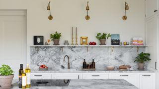 kitchen island with induction hob