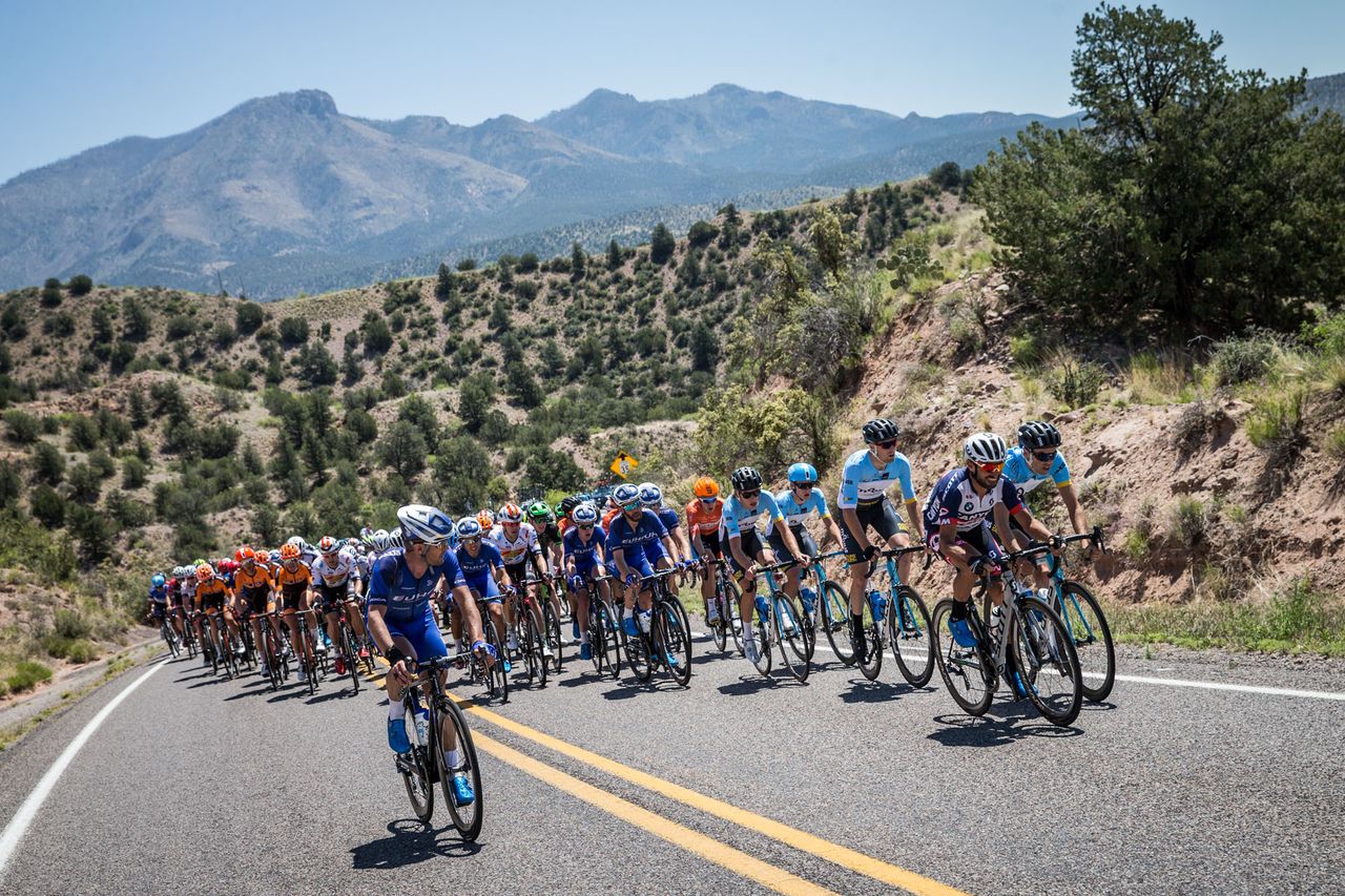 The mens field brings back the break during stage 1 at Tour of the Gila