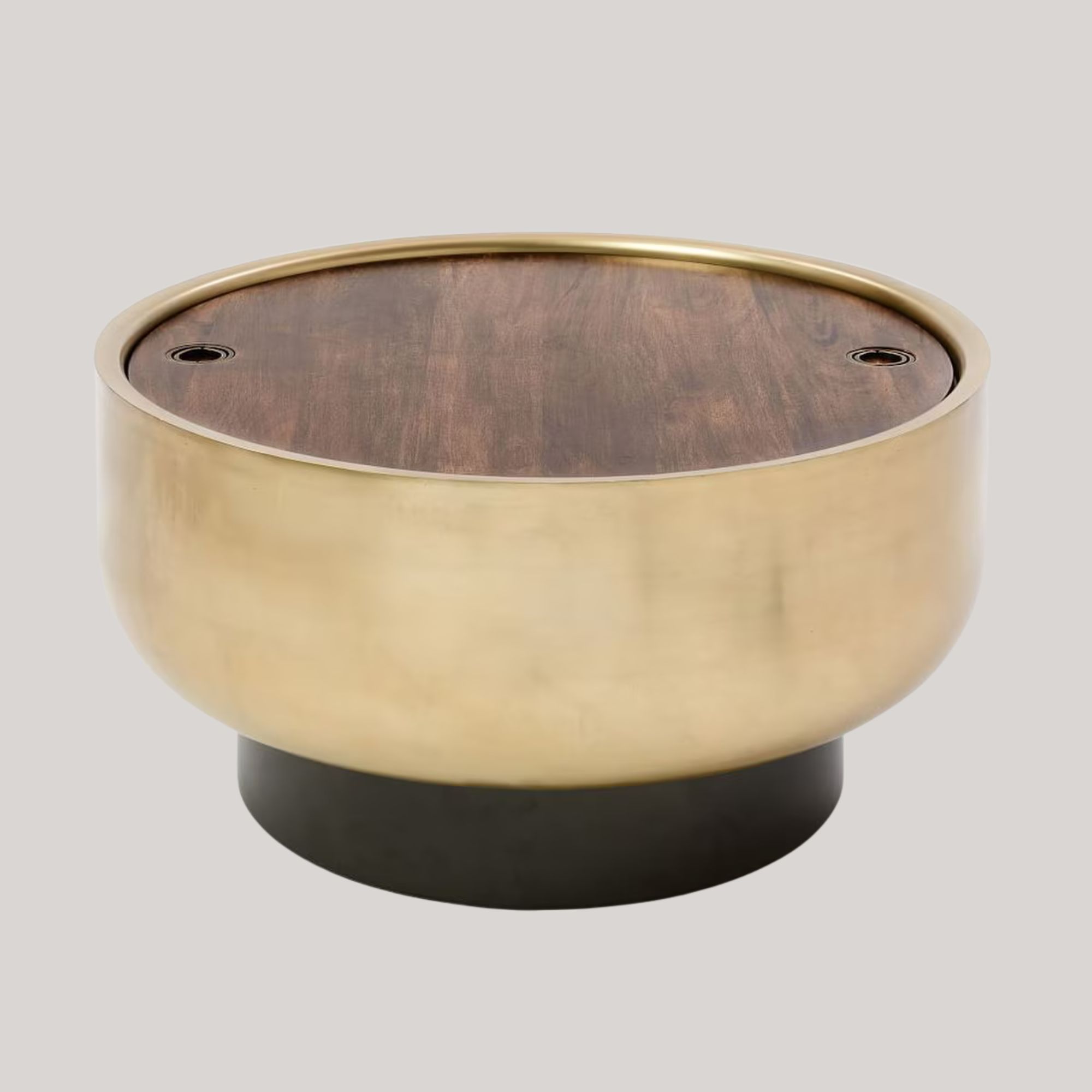 West Elm, Drum Storage Coffee Table