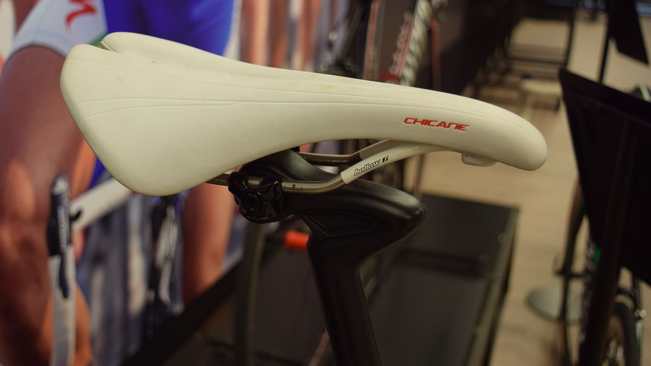 Terpstra's bike had an early version of the CG-R seatpost, which helps to improve comfort on rough surfaces