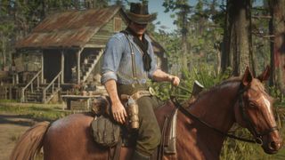 Red Dead Redemption 2:n Arthur Morgan hevosen selässä