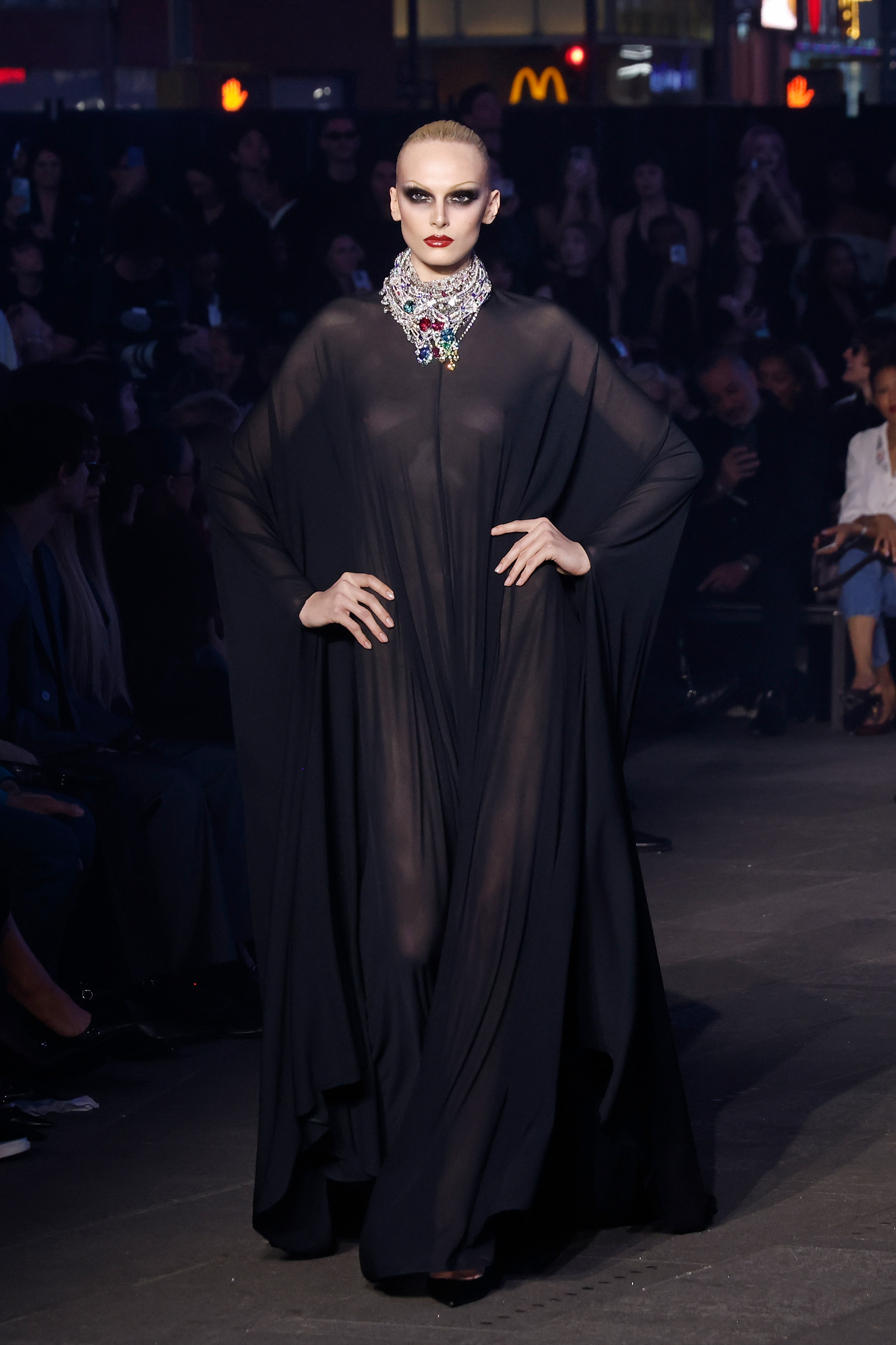 Celebrities walk the runway at Guccicore: Gucci Cruise 2027 at Times Square on May 16, 2026 in New York City