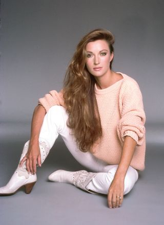 Jane Seymour poses for a portrait in 1985 in Los Angeles, California.