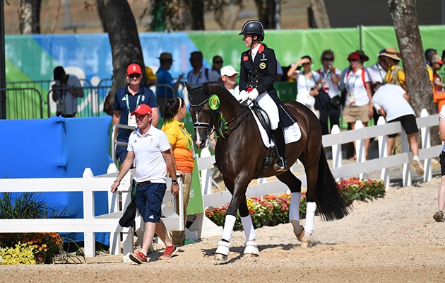 charlotte dujardin alan davies and valegro walk out