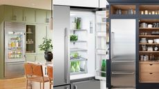 Three images of fridges 