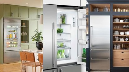 Three images of fridges 