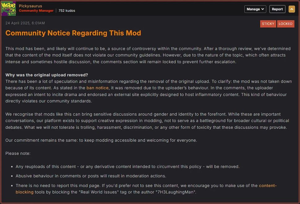 Genderová kontroverze zasáhla Oblivion Remastered: Nexus Mods mění rozhodnutí - JgxSsNErMdoVRwREdc8UKP 970 80