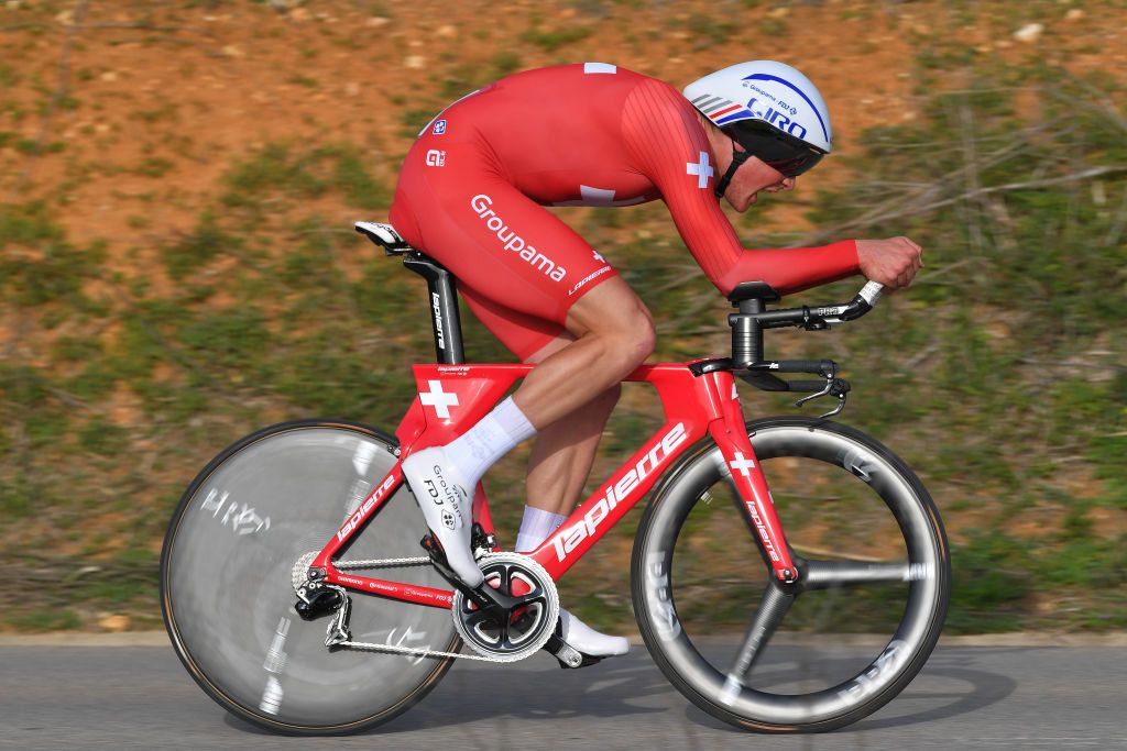 LAGOA ALGARVE PORTUGAL FEBRUARY 22 Stefan Kung of FSwitzerland and Team Groupama FDJ during the 45th Volta ao Algarve Stage 3 a 203km Individual Time Trial stage from Lagoa to Lagoa ITT VA VAlgarve2019 on February 22 2019 in Lagoa Algarve Portugal Photo by Tim de WaeleGetty Images