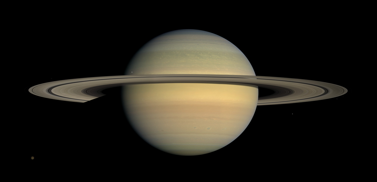 Saturn Seen by Cassini Spacecraft