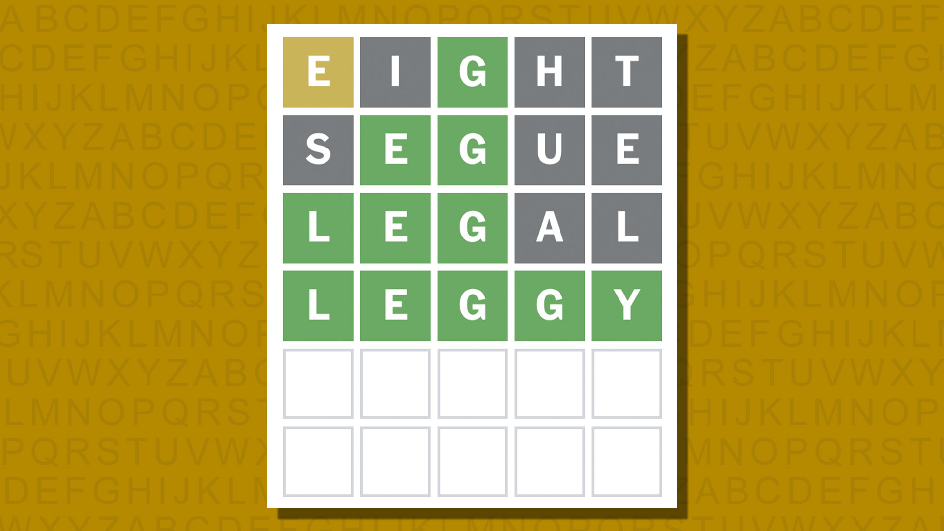 Ответ в формате Word для игры 954 на желтом фоне