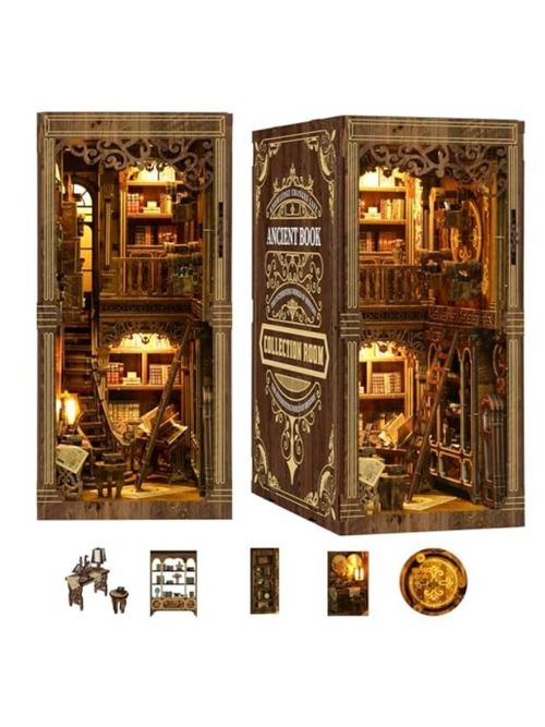 Vintage Book Collection Room - Book Nook Kit