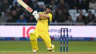 Travis Head of Australia plays a shot during the 1st Metro Bank ODI between England and Australia at Trent Bridge on September 19, 2024 in Nottingham, England. 