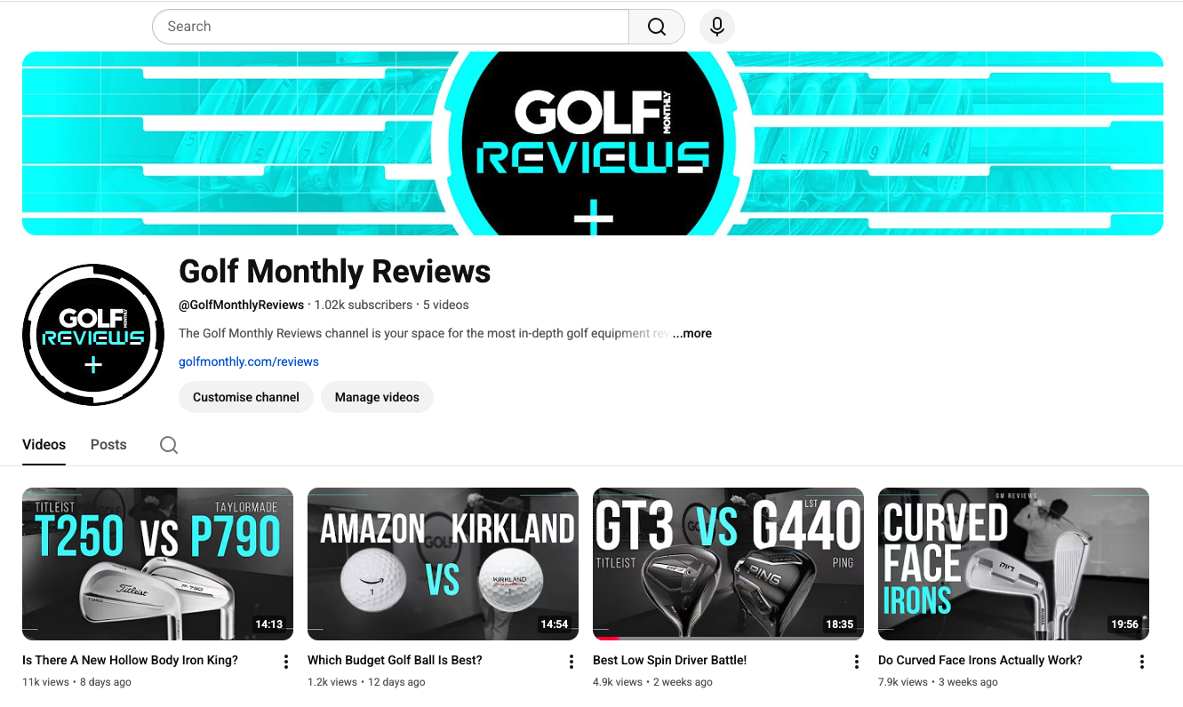 Golf Monthly Unveils New Performance Lab And Reviews YouTube Channel