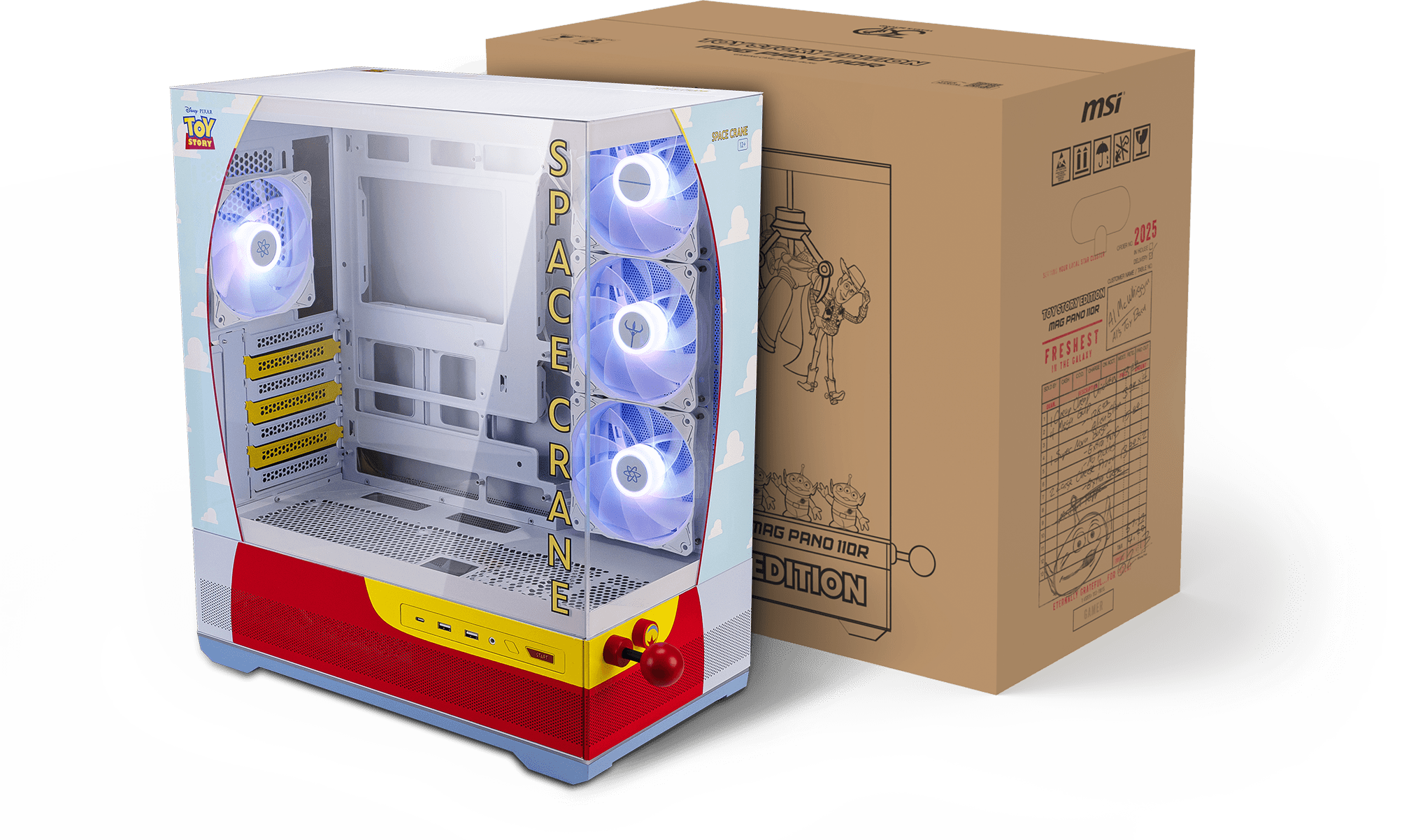 Toy Story MSI collab PC components