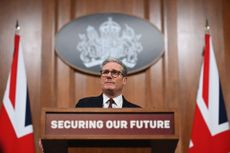 UK Prime Minister Sir Keir Starmer speaks at a press conference