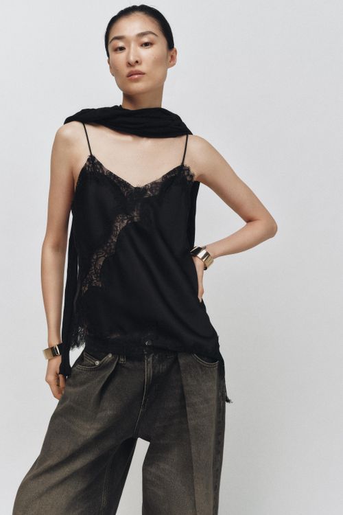 Zw Collection Lace Camisole Top