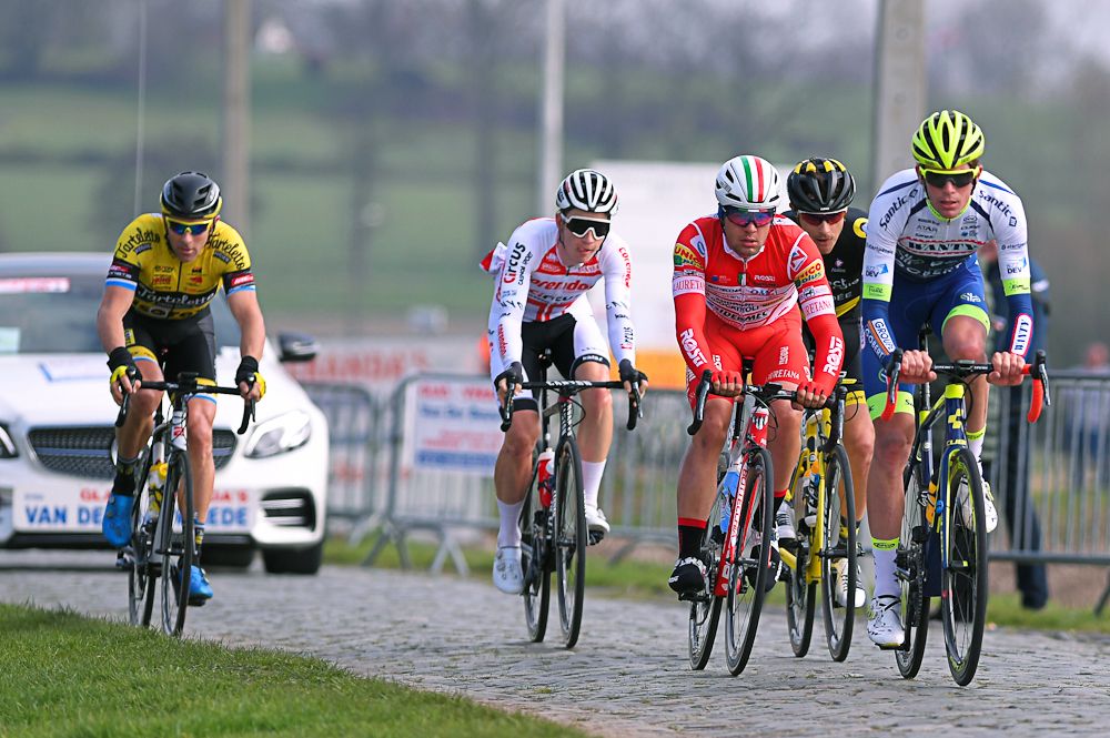 The Nokere Koerse breakway is underway