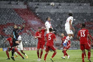 Paris St Germain were victorious in the Munich snow