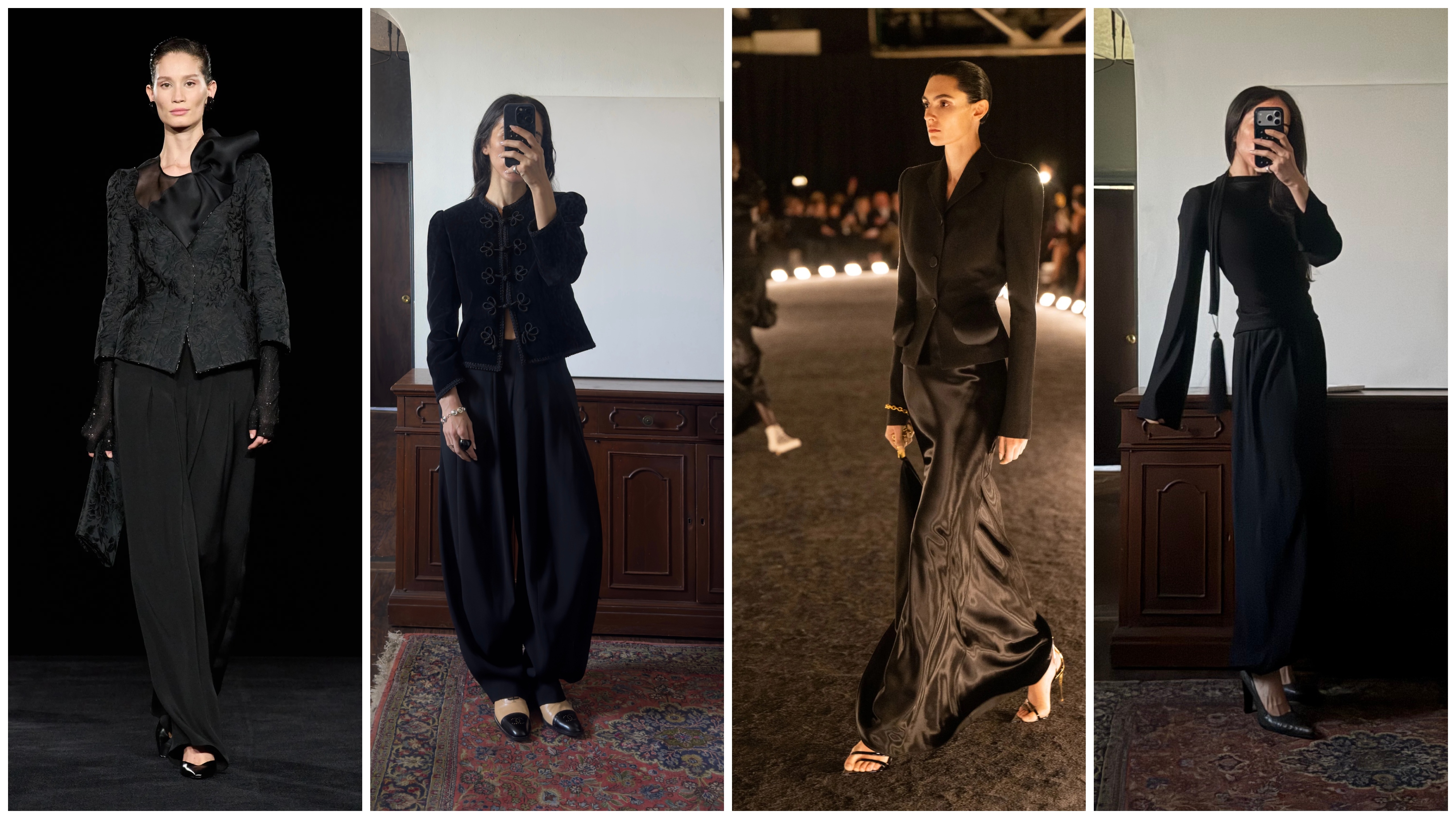 collage of Alexis Badiyi and runway images