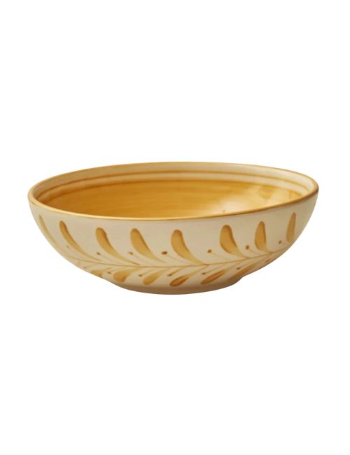 Golden Yellow Helecho Salad Bowl
