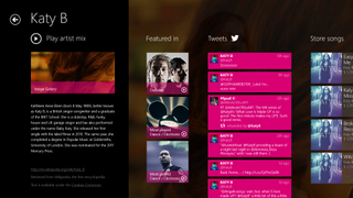 Improved artists page in Nokia Music for Windows 8