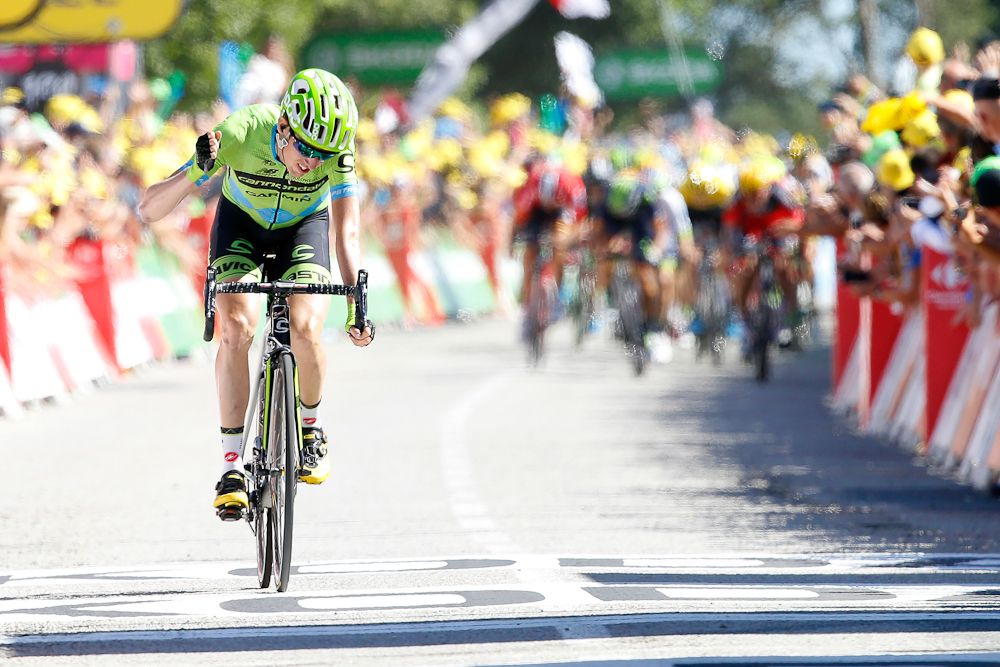 Dan Martin finishes atop Mur de Bretagne in 2015