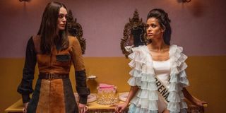 Misbehaviour Keira Knightley and Gugu Mbatha-Raw face off backstage