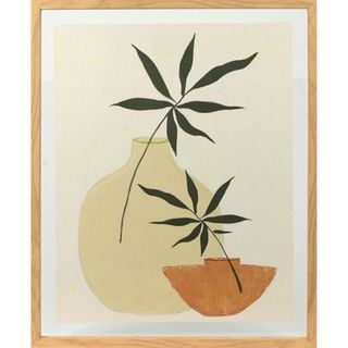 Crystal Art Gallery Mid-Century Modern Geometric Potted Plants Print