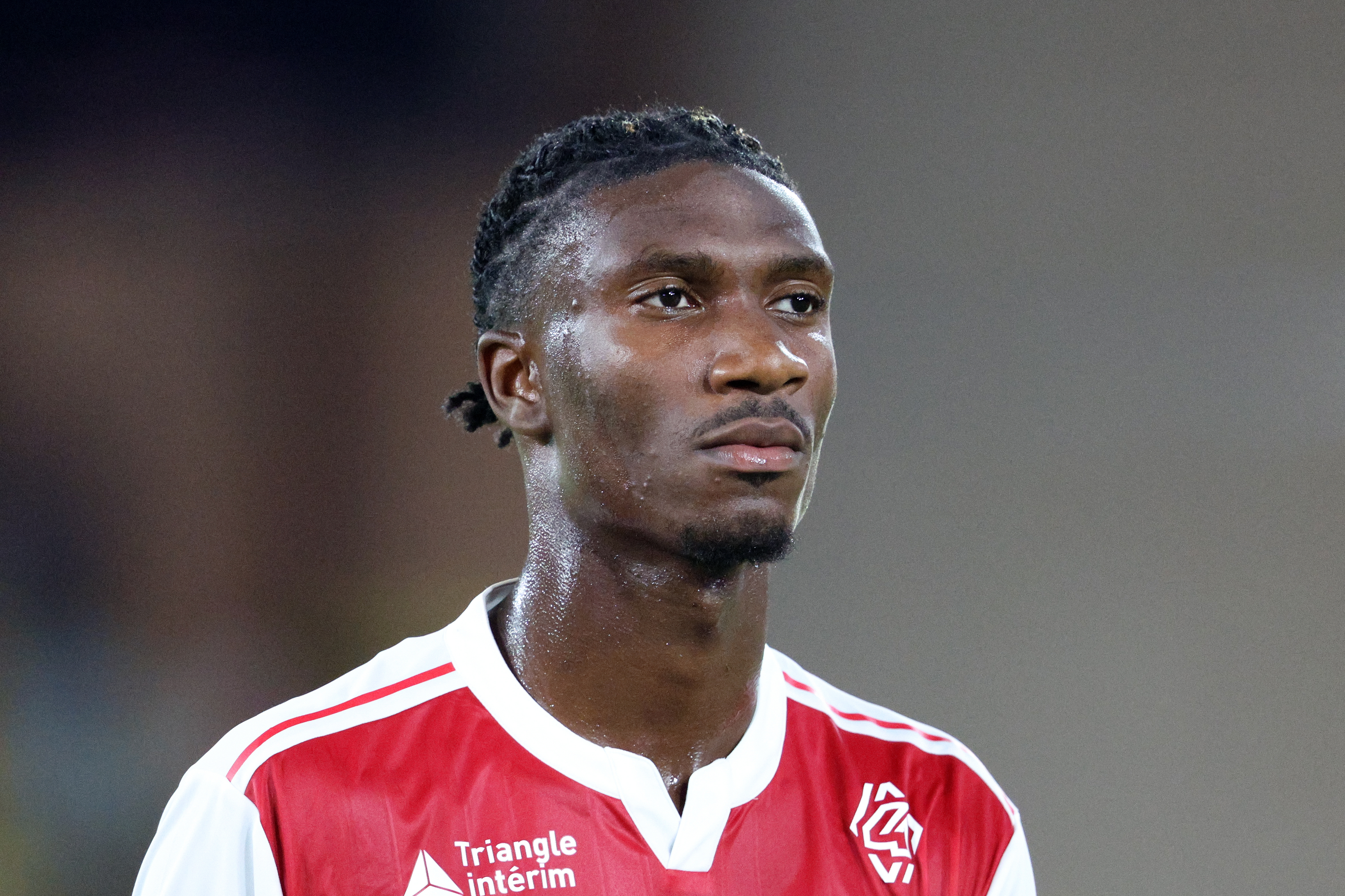 MONACO, MONACO - AUGUST 8: Aladji Bamba of AS Monaco in action during the pre-season friendly match between AS Monaco and Inter Milan at Stade Louis II on August 8, 2025 in Monaco, Monaco. (Photo by Neal Simpson/Allstar/Getty Images)