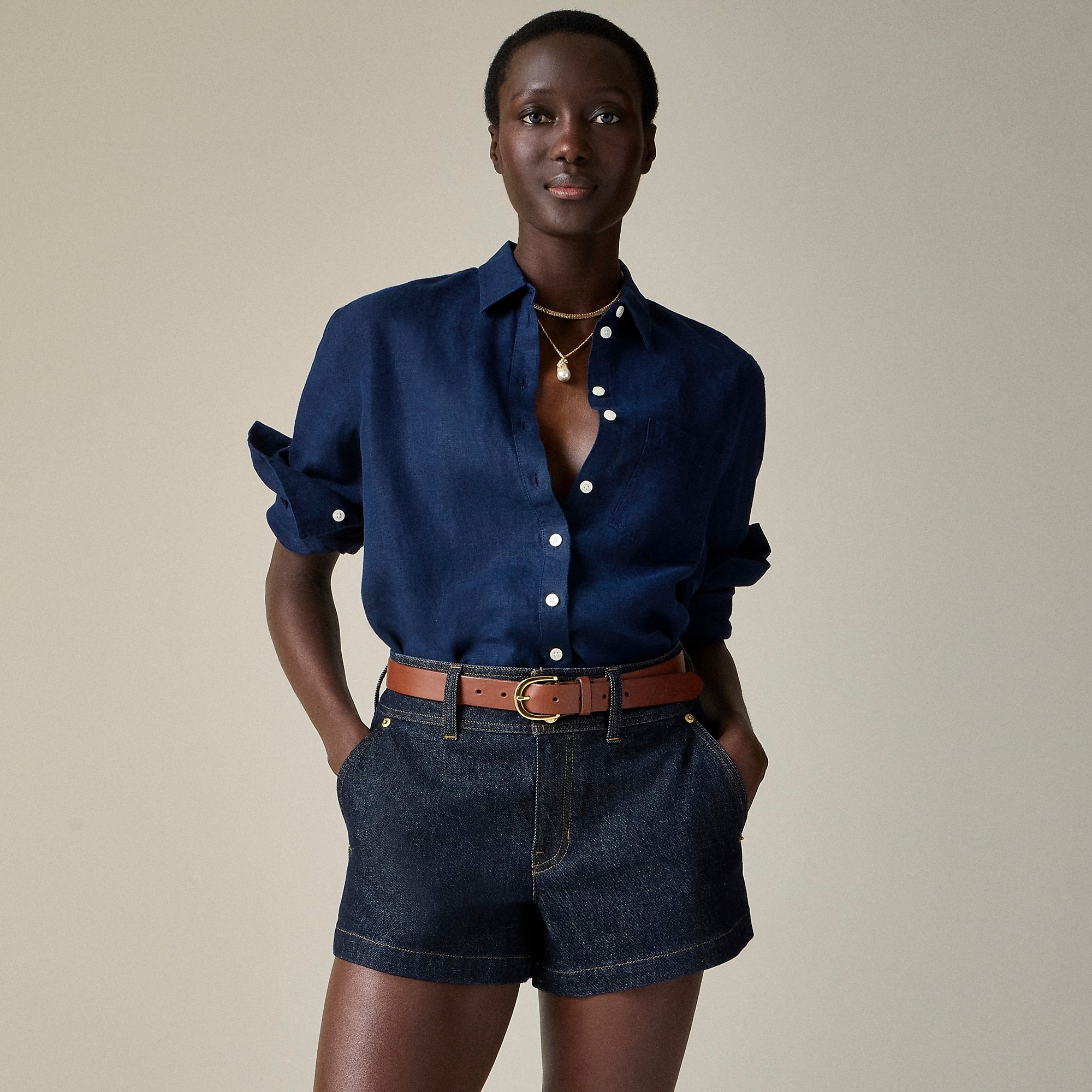 J.Crew, Garçon Classic Shirt in Striped Linen