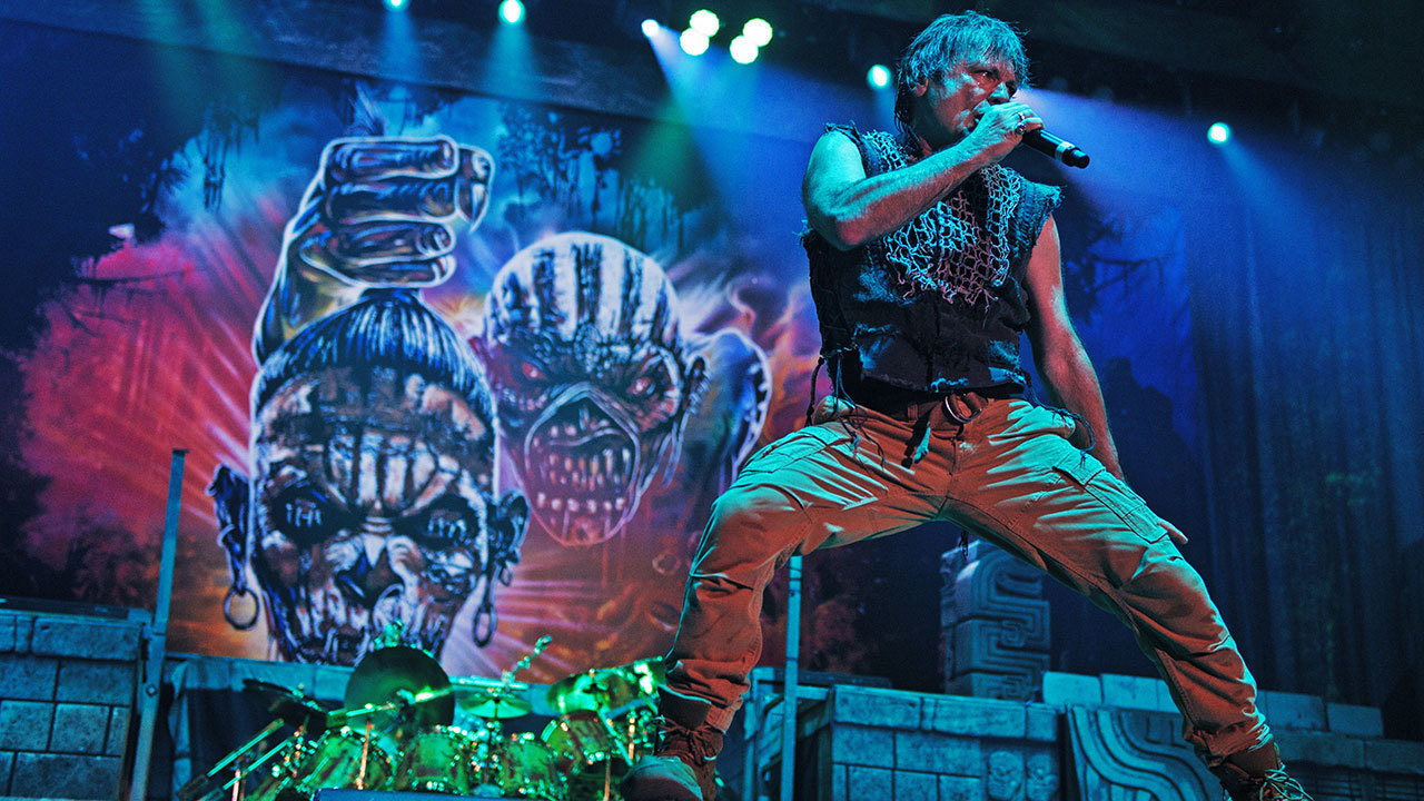 Iron Maiden live on stage