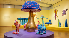 Installation view of Haas Brothers: Uncanny Valley; at the Museum of Arts and Design, New York.