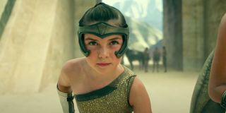 Lilly Aspell as young Diana in Wonder Woman 1984