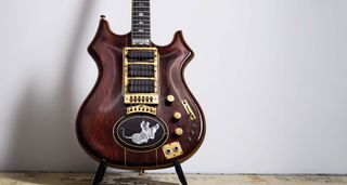 Jerry Garcia's Tiger guitar, photographed as part of the Jim Irsay Collection, which heads to auction in March 2026.