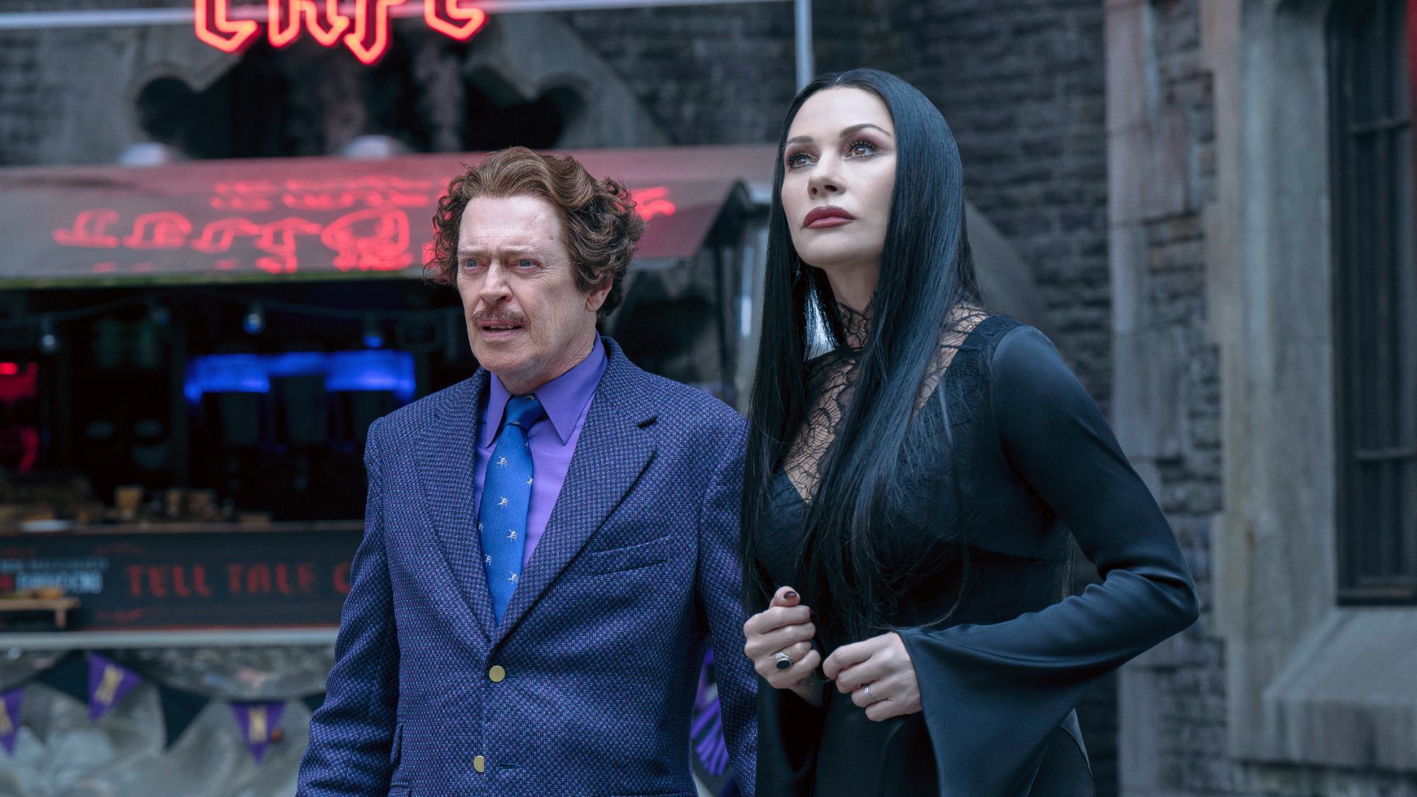 Steve Buscemi, Catherine Zeta-Jones in Wednesday season 2