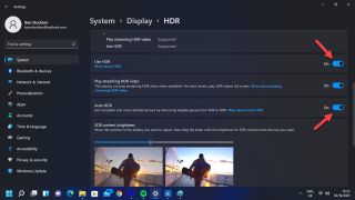 Activer le HDR dans Windows 11