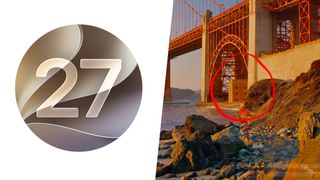 Apple MacOS 27 Golden Gate logo and live wallpaper design