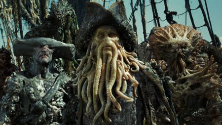 Bill Nighy as Davy Jones in Pirates of the Caribbean: Dead Man's Chest.