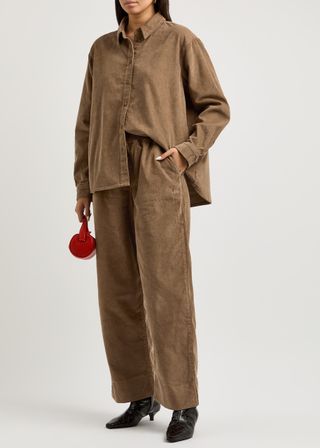 Jasmine Straight-Leg Corduroy Trousers