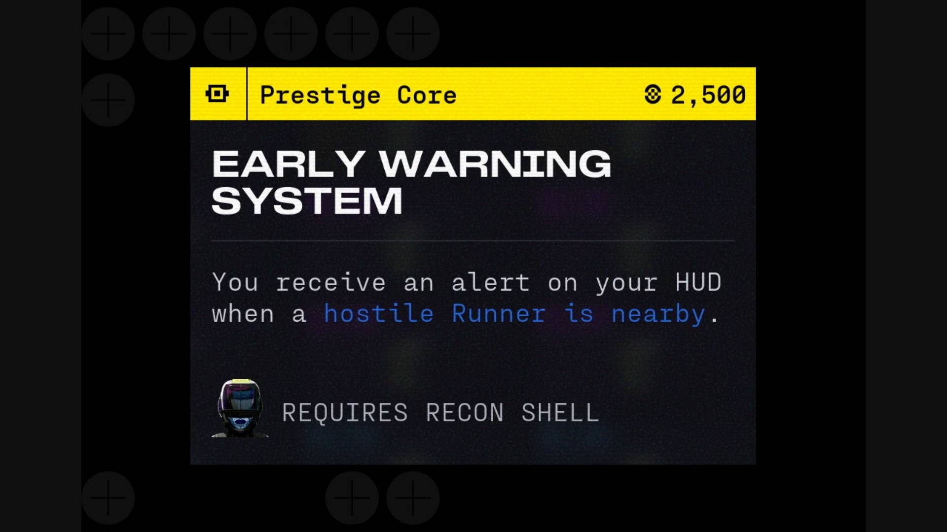 Marathon Recon Early Warning System Prestige Core