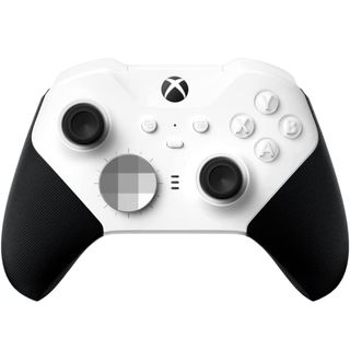 Product shot of the Xbox Elite Series 2 Core controller, one of the best iPad gaming controllers, on a white background